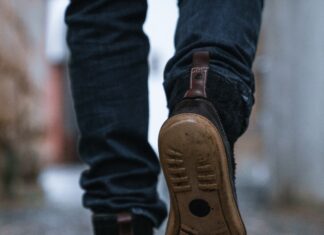 No health authority has ever recommended 10,000 steps Close-up of a person walking on a pavement